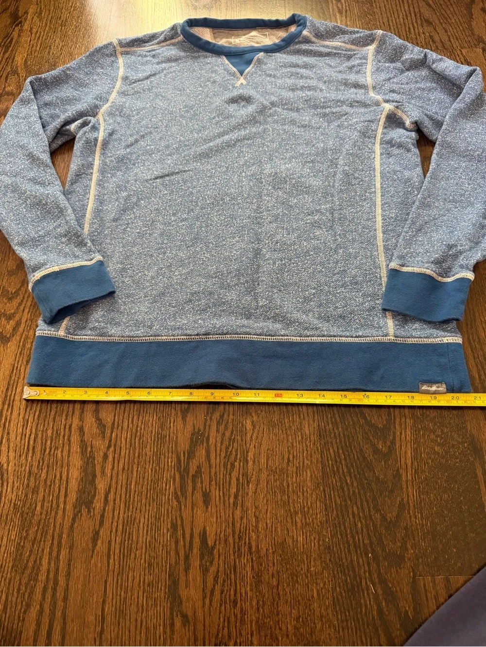 Vintage Eddie Bauer Blue Heathered Crewneck Sweatshirt
